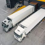 The importance of efficient logistics in the trucking industry trucks in the distribution hub l42l56a